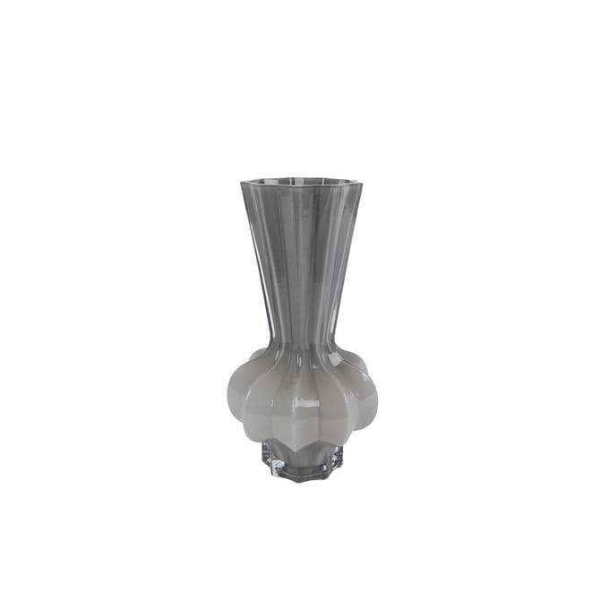 Vaas Tibby S grijs glas 14x14x27cm