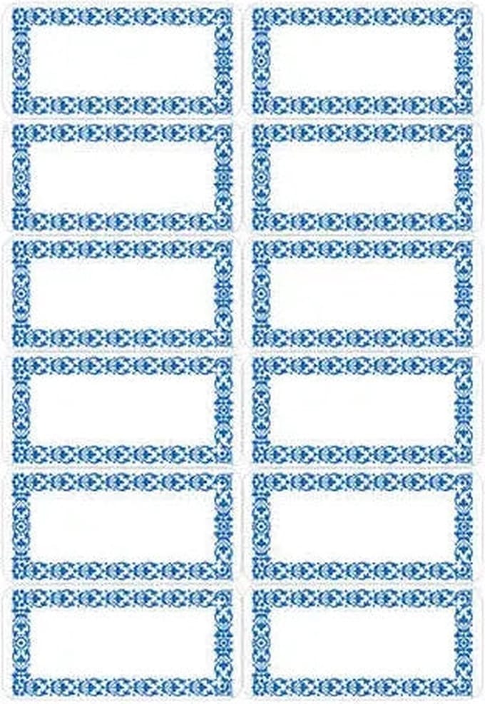 Etiket herma 3742 keuken blauw | 10 stuks