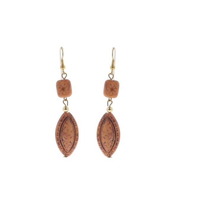 Behave - Oorbellen - Vintage Look - Herfststijl Accessoire - 7 cm