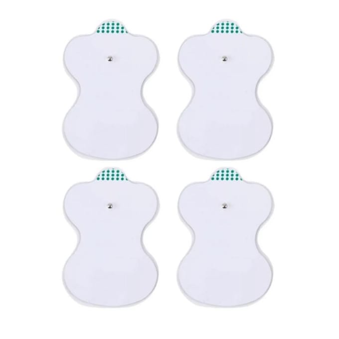 50 Pièces Patchs Électrodes Patchs Stimulateur d'Électrothérapie Ensemble de Pads pour Accessoires d'Instrument de Massage white