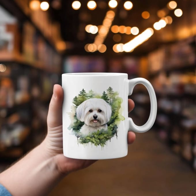 Mok Maltese hond