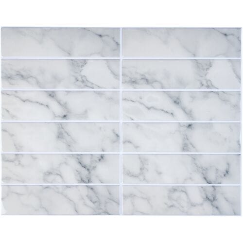 LIVARNO Decoratieve plaktegels, 10 stuks (Marmer)