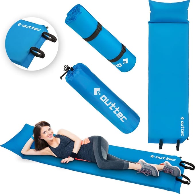 Outtec® Zelfopblazende Slaapmat, Luchtbed, Slaapmat - 186x53 cm