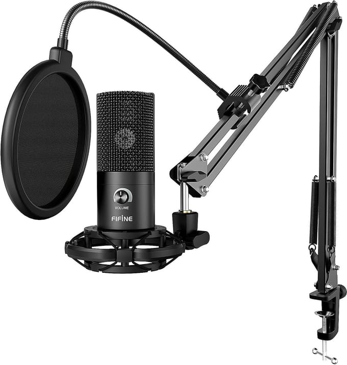 USB Microfoon met Arm voor PC, MAC en PS4/PS5 - Kwaliteit Opname voor Streaming en Podcasts