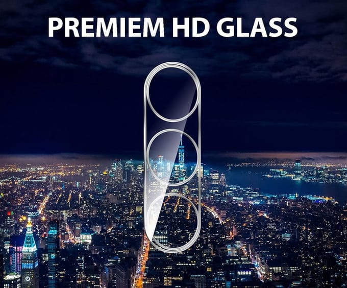 Camera lens Protector 2x Geschikt voor: Samsung Galaxy A55 - screen protector - glas - bescherm je camera - beschermglas - Transparant