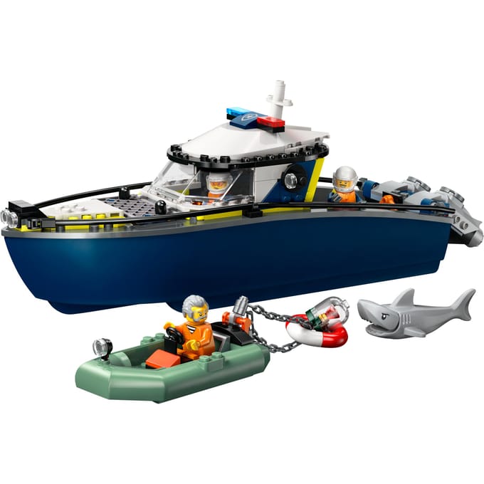 LEGO® City Achtervolging met Politieboot, Drijft Echt - 60456