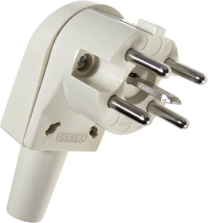 Dparts perilex stekker voor kookplaat - Wit / Beige
