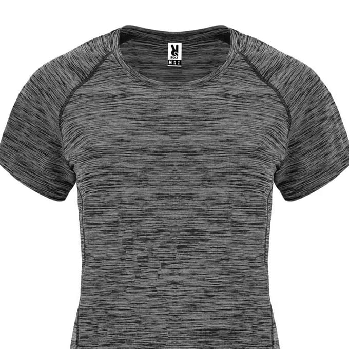 Roly Dames/Dames Austin T-Shirt (Zwart gemêleerd)