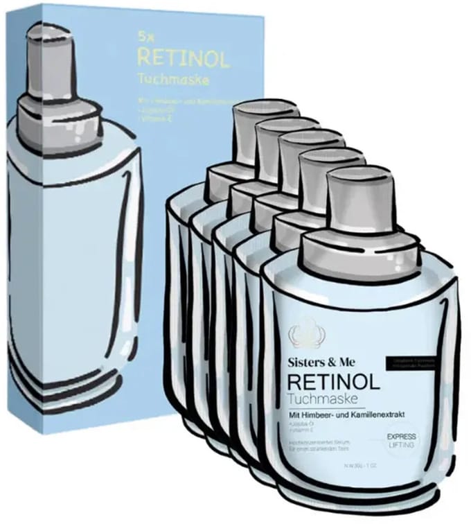 Sisters & Me | 5x Retinol Sheetmasks - Vegan