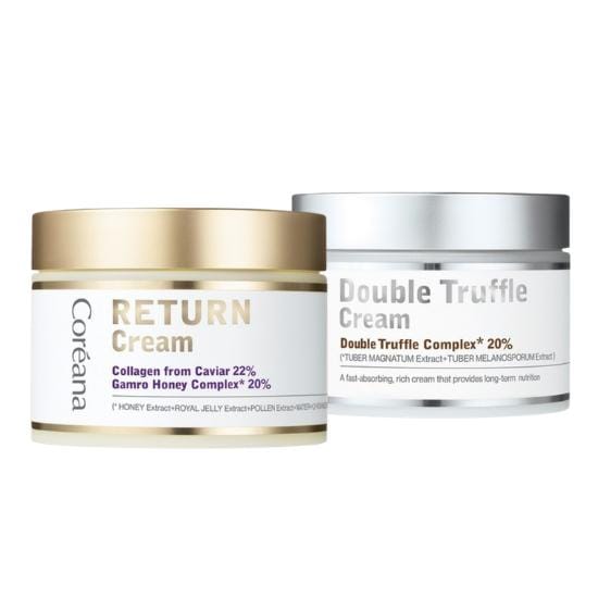 Crème Retour Coreana 100ml + Crème Double Truffe 100ml white