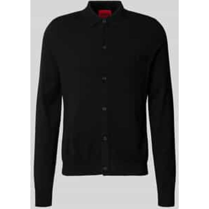 Regular fit gebreid jack van viscosemix model 'SAN JORDAN-CV'