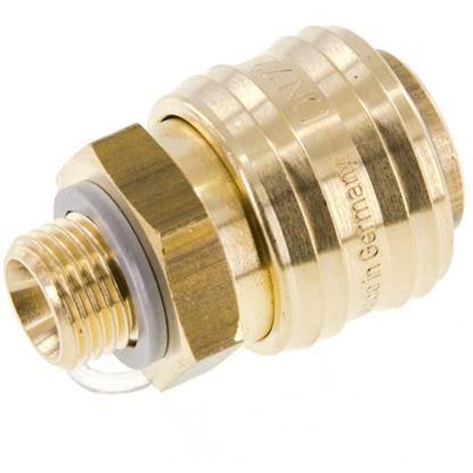 Messing DN 7.2 (Euro) Luchtkoppeling Snelkoppeling G 1/4 inch Buitendraad FKM