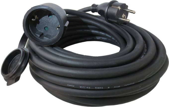 Eurom Verlengsnoer Zwart 10 Meter