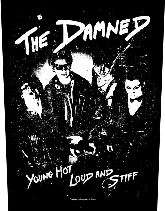 The Damned - Young, Hot, Loud And Stiff Rugpatch - Zwart