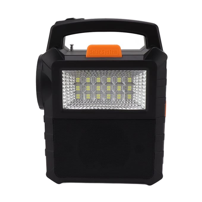 Zonnegenerator Multifunctioneel Langdurig met Lampen Draagbaar Powerstation voor Thuis Backup gray