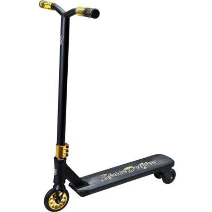 Space Drifter D200 - Stuntstep met drift functie - Zwart / Goud. Van de makers van de bekende Space Scooters