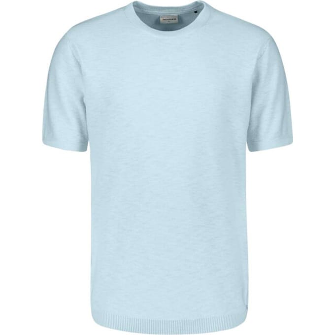 No Excess Pullover Short Sleeve Crew Neck Slub Sky  L