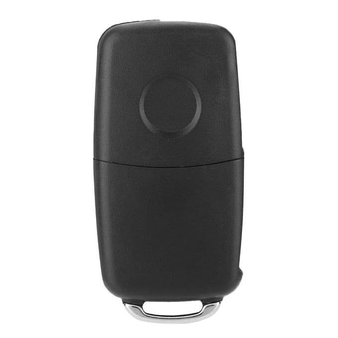 Coque de remplacement pour clé télécommande pliable à 2 boutons, compatible avec VW GOLF IV, POLO, TRANSPORTER gray