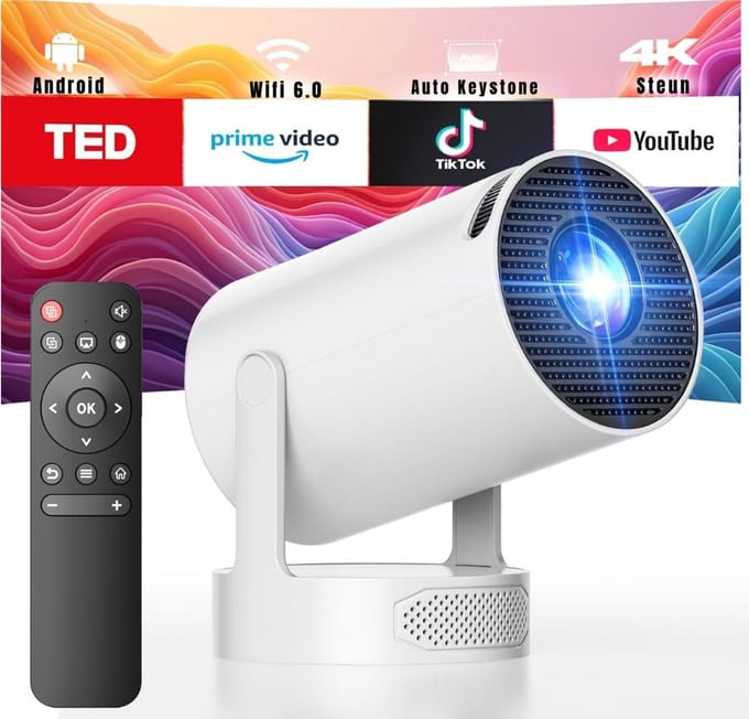 RUX® Mini beamers - Projector - Mini beamer - Grijs - 23cm x 22cm x 16cm