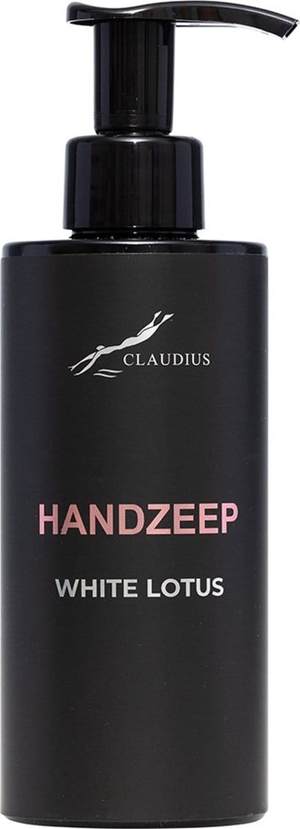 Handzeep White Lotus 300 ml - met pomp - zwarte fles