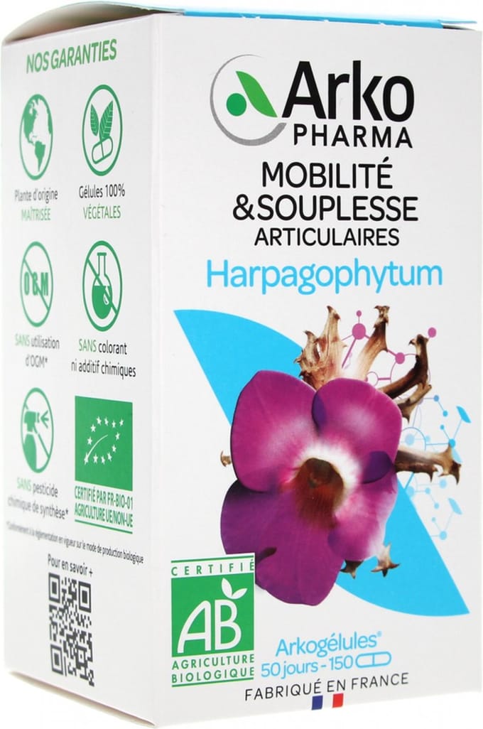 Arkopharma Arkogélules Harpagophytum Bio 150 Gélules