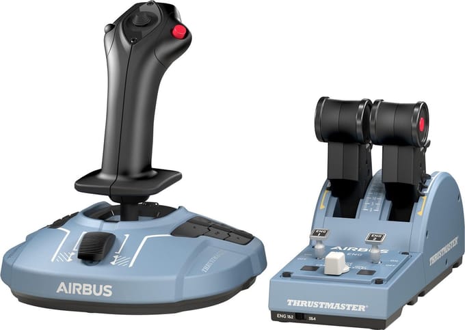 Thrustmaster TCA Officer Pack Airbus Edition - Flight Control Systeem - joytick en Throttle Quadrant - voor PC