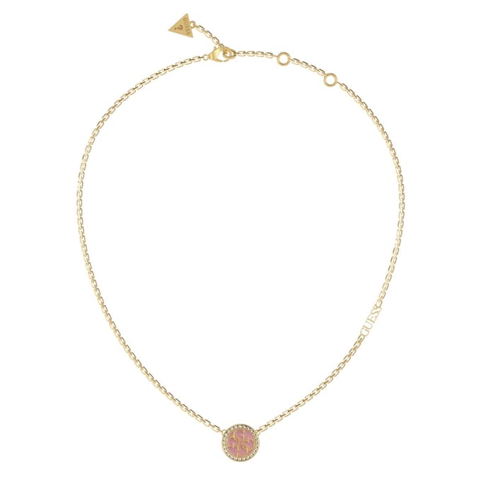 GUESS Life In 4G Dames Ketting Staal - Goudkleurig