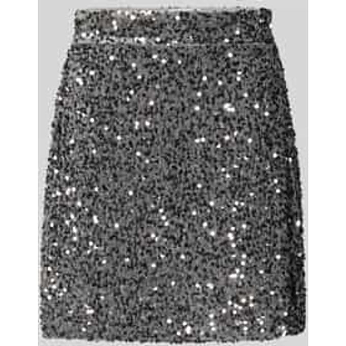 High waist minirok met pailletten, model 'FAITH'