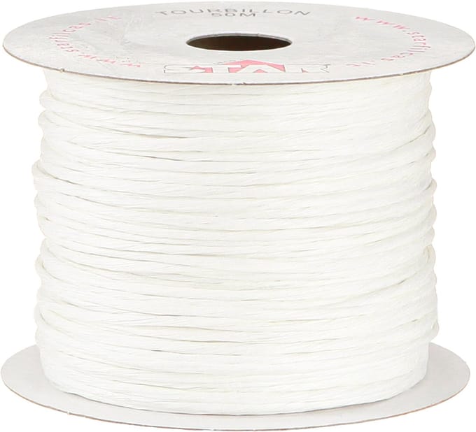 Draad gewikkeld 50m wit