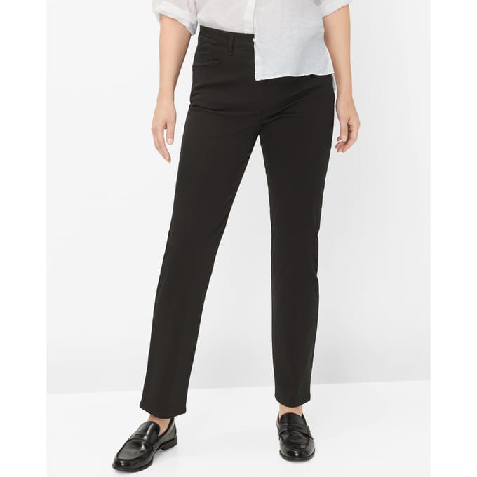 Raphaela by Brax Dames Broek  Style CORRY BLACK, zwart, maat 44