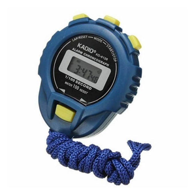 Chronomètre Sportif Portable Numérique Multi-Fonctions bleu