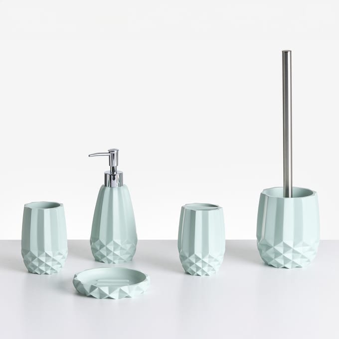 SAMIRIA - Badkameraccessoireset - Mintgroen - Polyresin