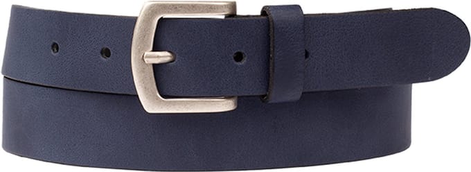 Petrol Industries Riem Heren - Broekriem - Verstelbaar - Leer - Navy - 95 cm - L