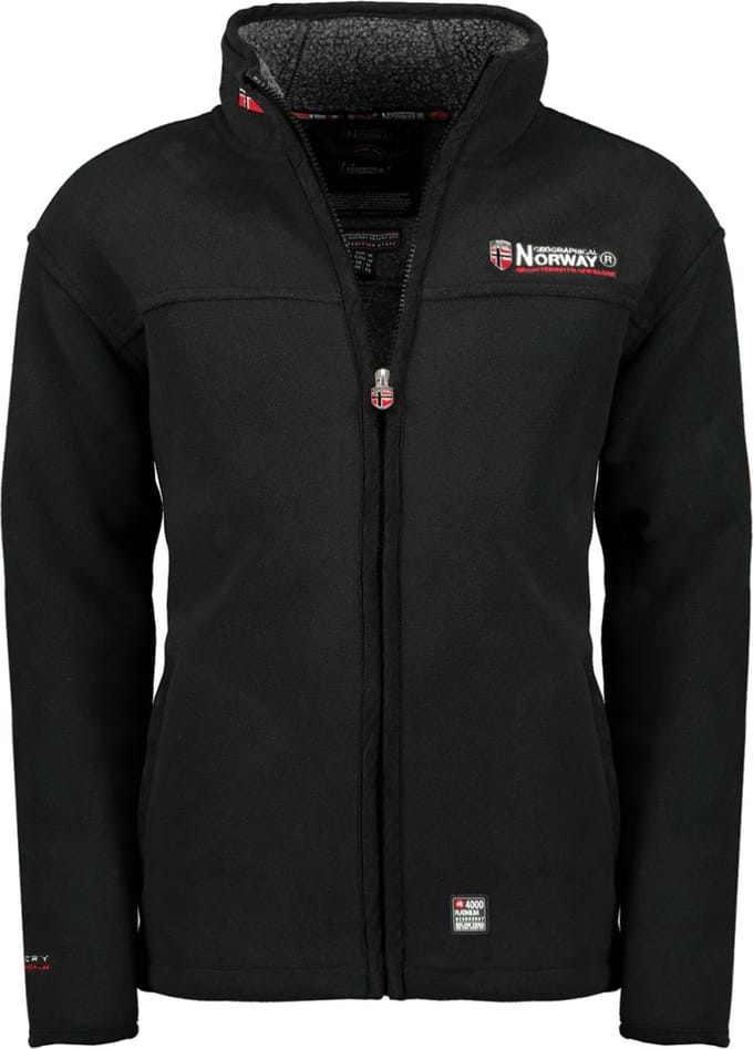 Fleece Vest Teddy Gevoerd Heren Zwart Geographical Norway - S