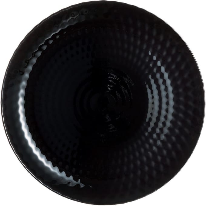 Merkloos Zwart Dinerbord 25 cm - Geometrisch Design