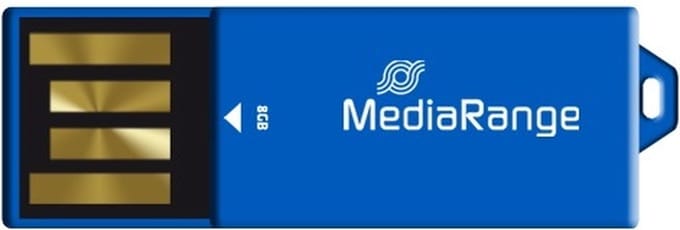 MediaRange MR975 USB flash drive 8 GB USB Type-A 2.0 Blauw