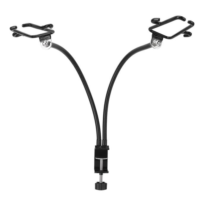 Handsfree Föhn Houder RVS Verstelbare Handsfree Föhn Standaard voor Huisdierverzorging black