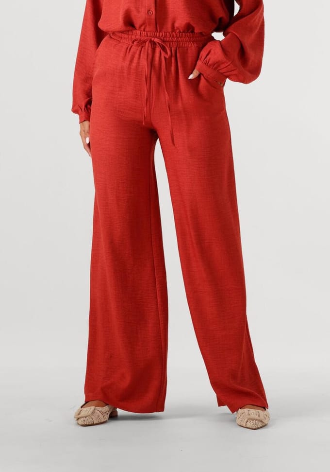Ydence Pants Marielle Broeken Dames - Rood - Maat XS
