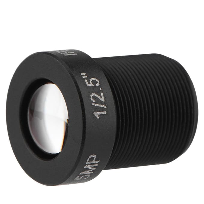 Objectif CCTV 8 mm à monture 1/2,5  haute définition 5 Mpx pour caméra IP de sécurité