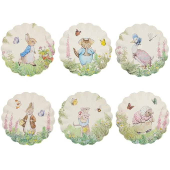 Meri meri melamine bord klein - peter rabbit, assorti