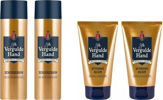Vergulde Hand - Set - Aftershave Balsem & Scheerschuim