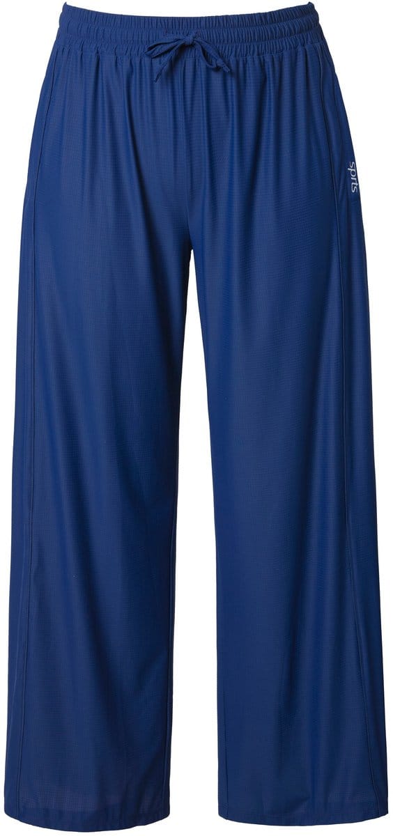 Ulla Popken - Dames - Functionele trainingsbroek wijde pijpen - Donkerblauw - Maat 42+