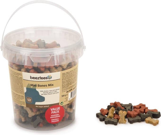 Beeztees Mini Bones - hondensnoepjes - mix 500 gram