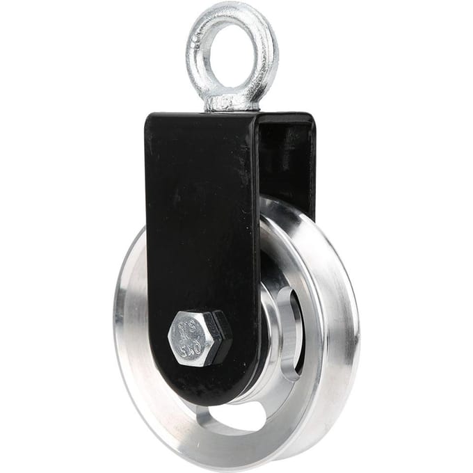Fitnessapparaat Beugel RVS Katrol Stille Hangwiel DIY Accessoire black