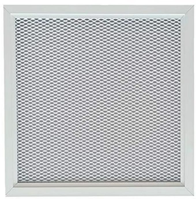 Geperforeerd Aluminium Ventilatierooster 30x30 cm – Wit RAL9016 – Luchtrooster voor Binnen en Buiten