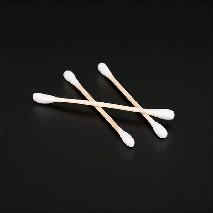 Katoenen Swabs - Wattenschijfjes - Make-up & Schoonmaken - Dubbelzijdig - 100 Stuks - Wit
