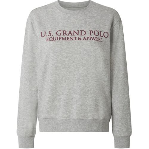 ESMARA x U.S. Grand Polo Dames Premium-Sweathoodie / Premium-Sweatpullover (Grijs, M (40/42))