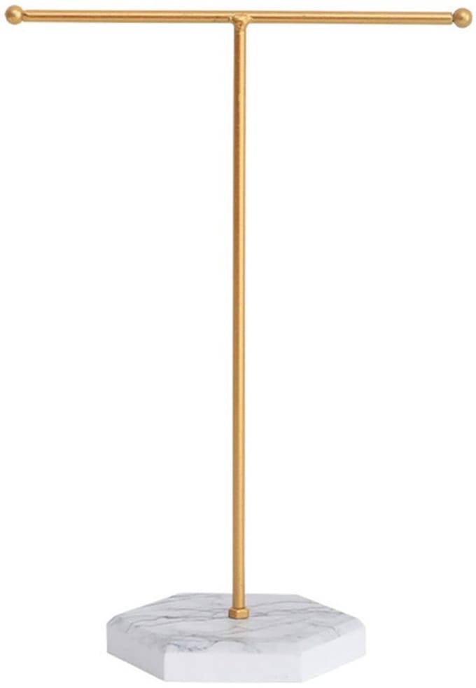 Allecto - Sieradenstandaard - T-vormige halsketting organizer - Goud