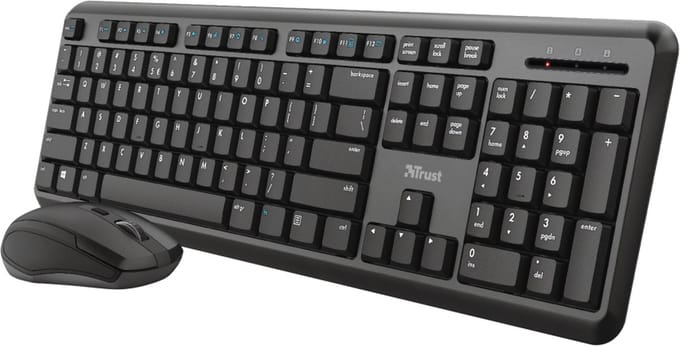 Trust Ymo - Draadloos Toetsenbord en Muis Combinatie - Zwart