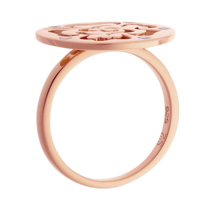 Orphelia Dames 925 Sterling Zilveren Ring - Roze ZR-7079/1